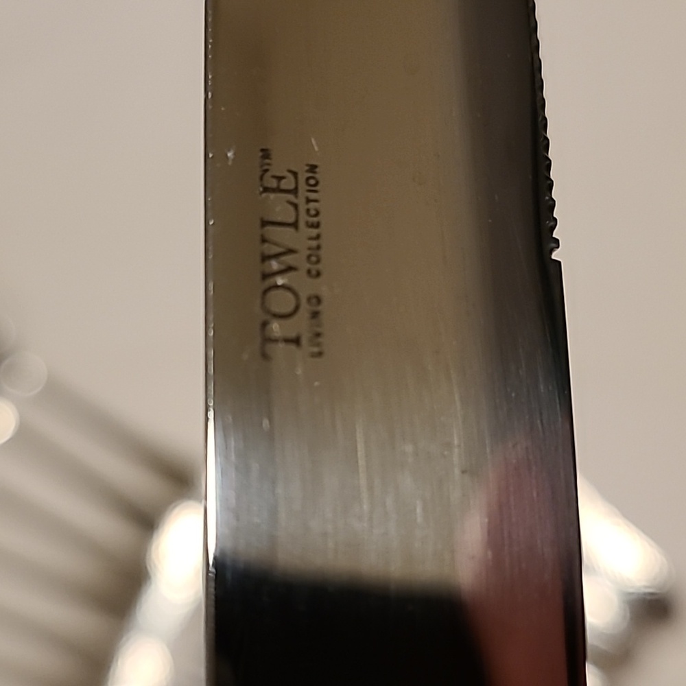 Towle Stainless Living Collection 45 Pieces, Hammered Flateware Silverware Fork - Picture 12 of 16